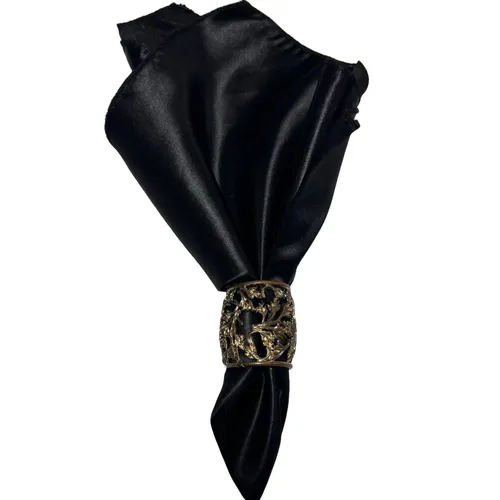 Napkin Ring - Gold Floral