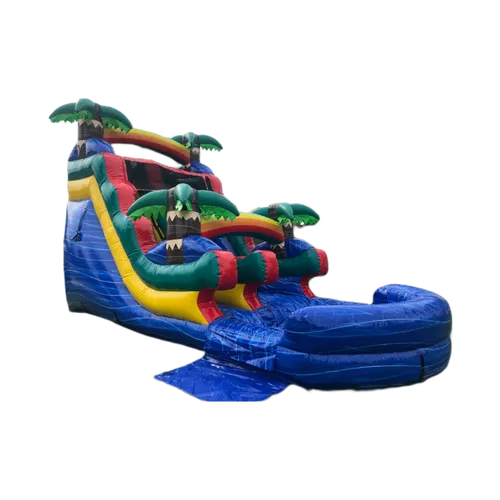 #3 Blue Paradise Water Slide Inflated Pool(WET/DRY)