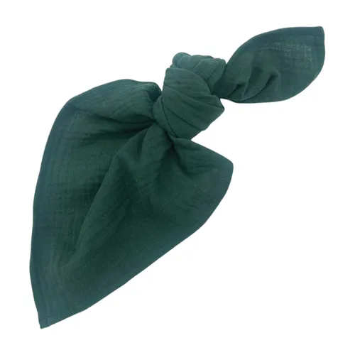 Musselin Serviette dunkelgrün 