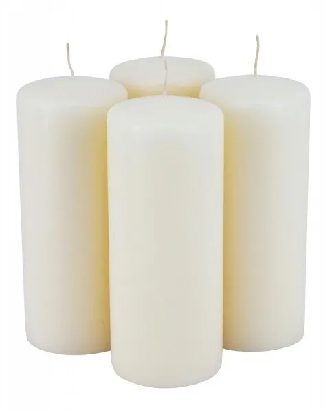 Stumpenkerze Wollweiß 200/80