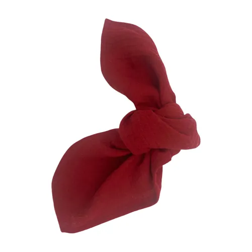 Musselin Serviette dunkelrot 