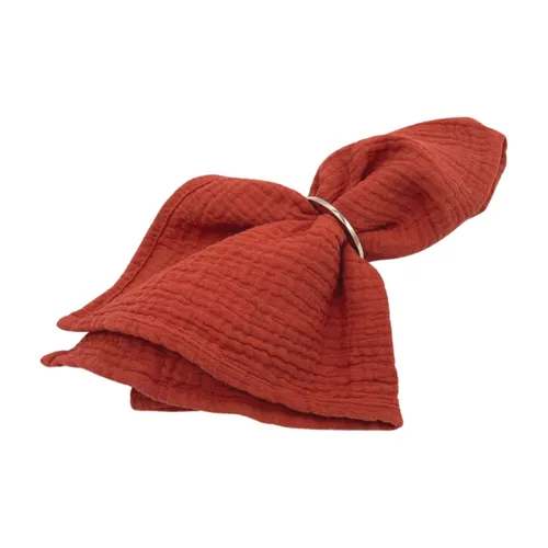 Musselin Serviette terracotta 