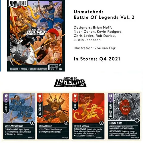  Unmatched: Battle of Legends, Volume Two