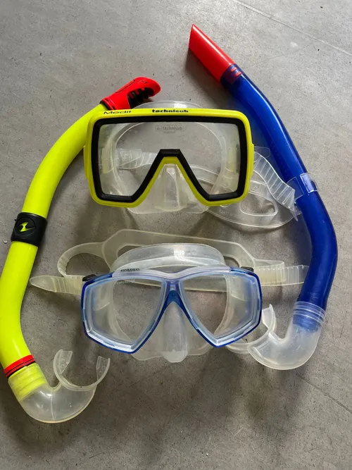 Schnorchel und Taucherbrille
