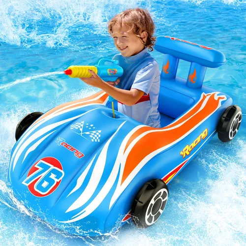 Splash & Ride Pool Float + Water Blaster Set (Race Car)