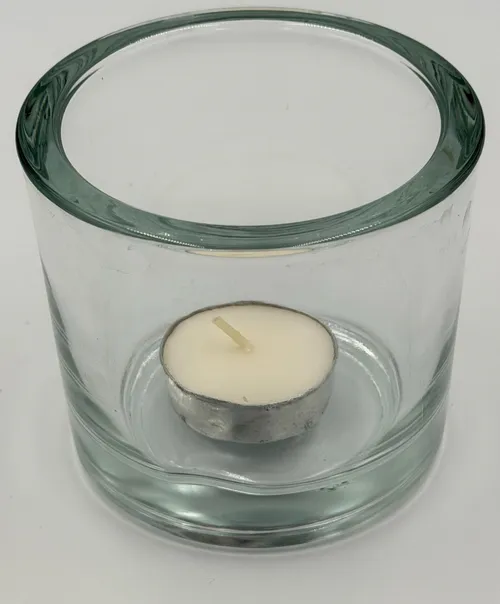 Thick Rim Glass Tealight Holder
