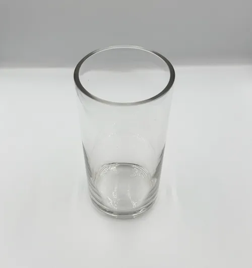 Clear Cylinder Vase (Thick Rim)