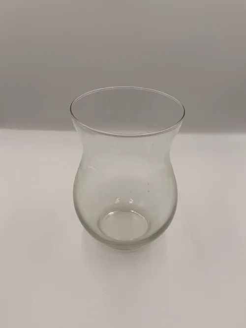 Large Curved Glass Vase