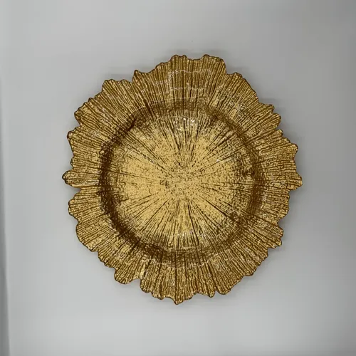 Gold Textured Charger Plate