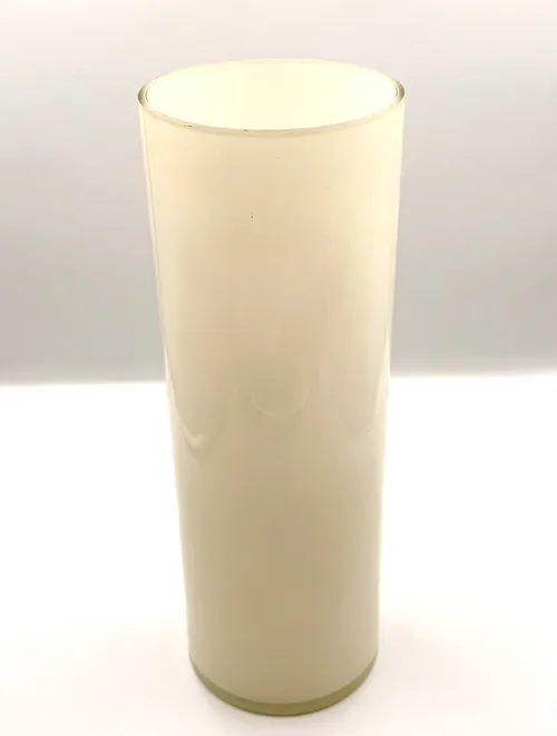 Tall White Straight Vase
