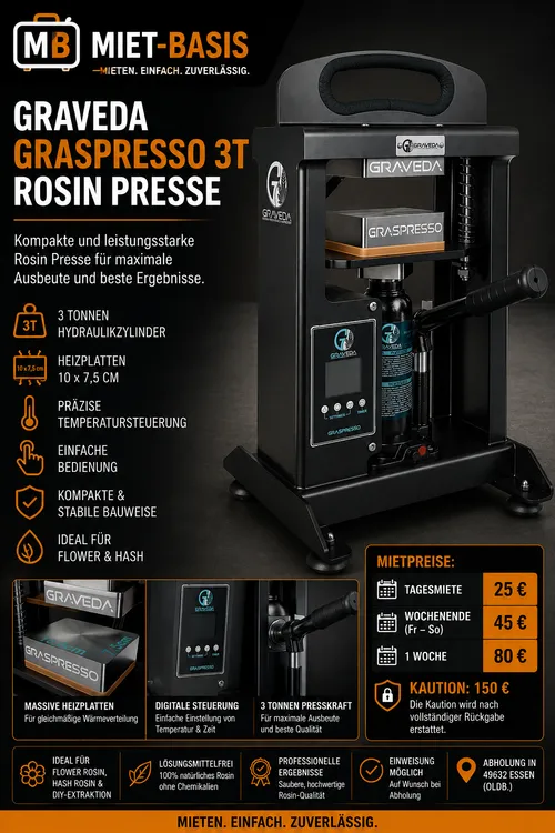 Graveda Graspresso 3T Rosin Presse