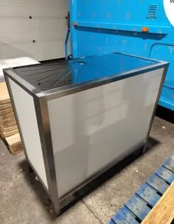 Plooitoog wit met verlek 108x54