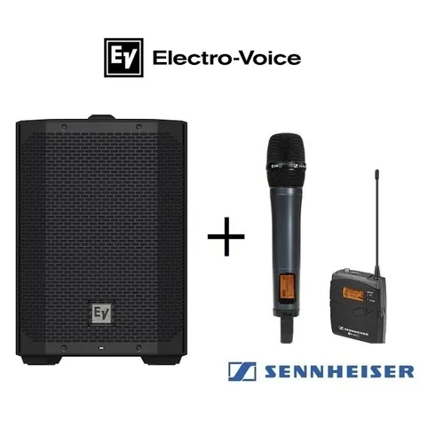 EV Everse 8 Battery Powered Speaker + Wireless Mic