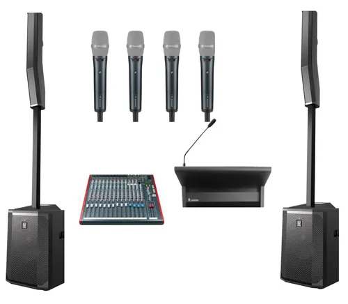 Large meeting system with lectern