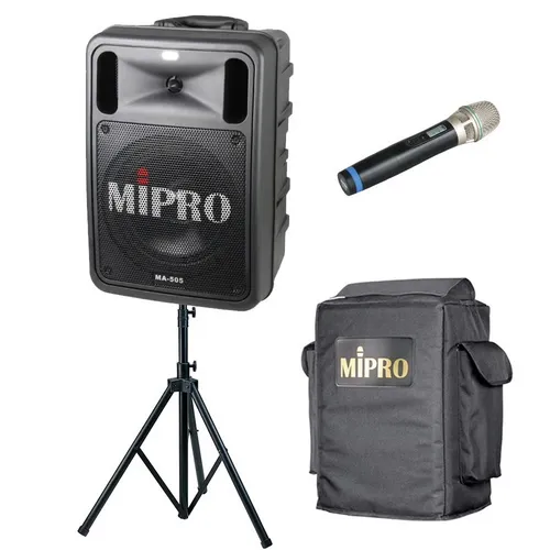 Mipro MA505 portable PA, 8kg with radio mic