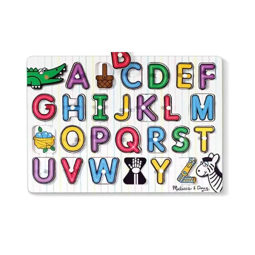 Melissa & Doug See-Inside Alphabet Wooden Peg Puzzle