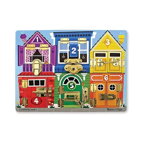Melissa & Doug Latches Wooden Activity Board