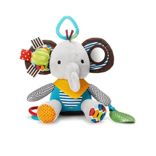 Skip Hop Bandana Buddies Baby Activity and Teething Toy with Multi-Sensory Rattle and Textures