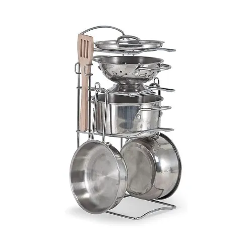 Melissa And Doug Stainless Steel Pots