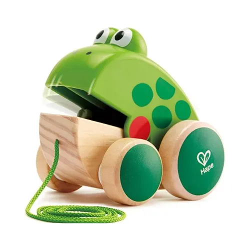 Wooden Frog  Pull Toy