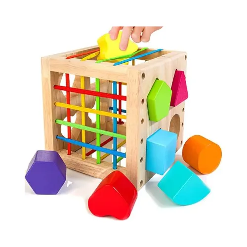 Wooden Sorter Cube