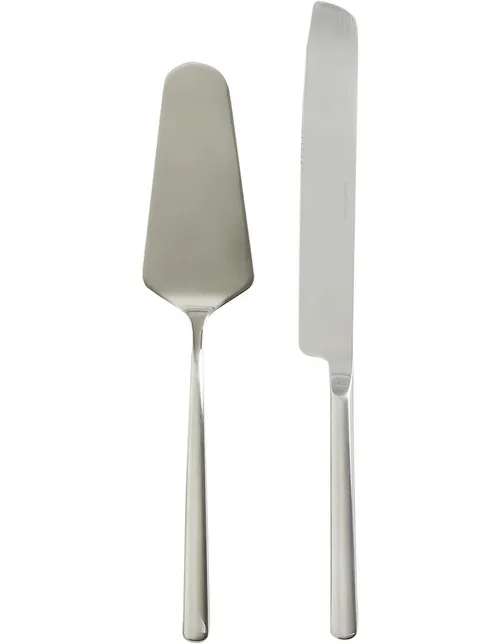 Silver Cake Knife and Server set