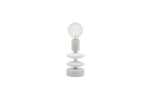 White Pillar Table Lamp - Tall