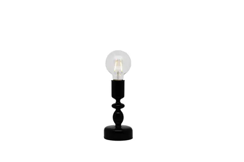 Black Pillar Table Lamp - Short