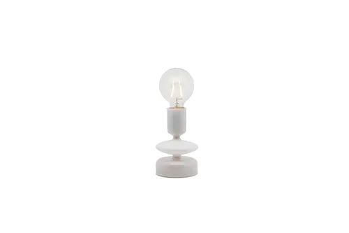 White Pillar Table Lamp - Short