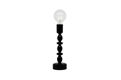 Black Pillar Table Lamp - Tall