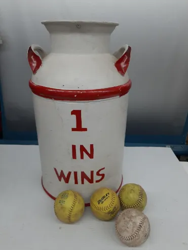 Milk Can Toss Carnival Game