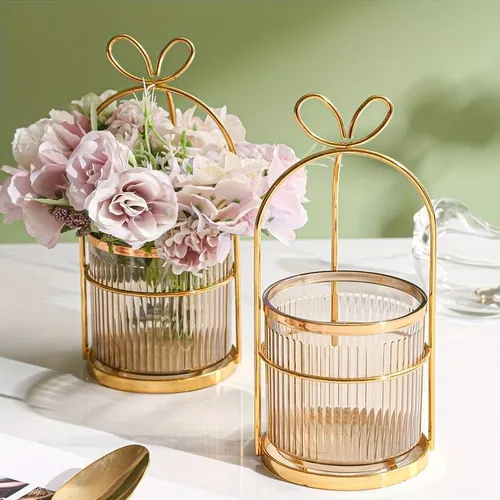 Gold Bow Vase