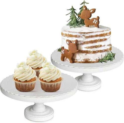 Rustic Cake Stand White