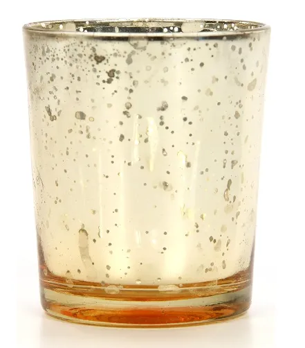 Speckled Metallic Candle Holder