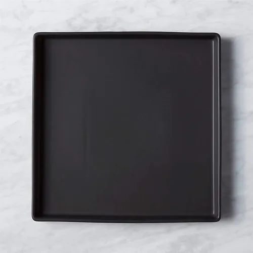 Square Serving Tray Black