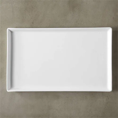 Rectangle Large Serving Tray White