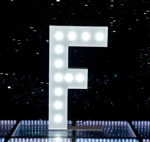 Light Up Letters - F