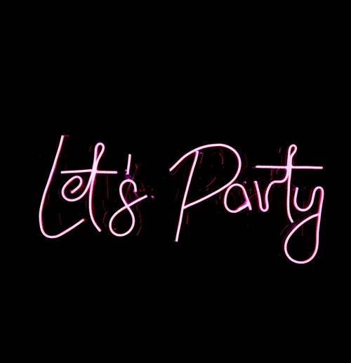 Neon Sign - Let's Party