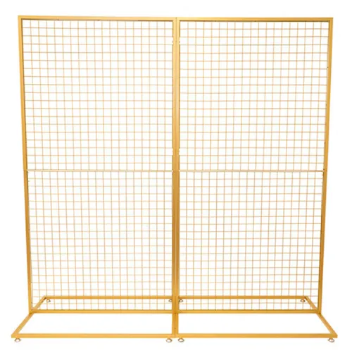 Rectangular Mesh Wall - Gold