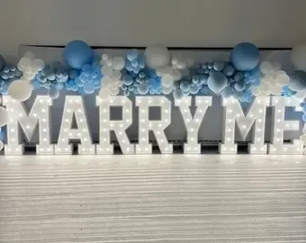 Marry Me - Light UP Letters