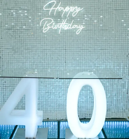 LED Number Cake Stand - 40