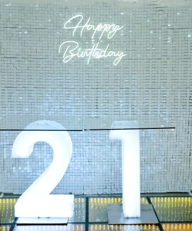 LED Number Cake Stand - 21