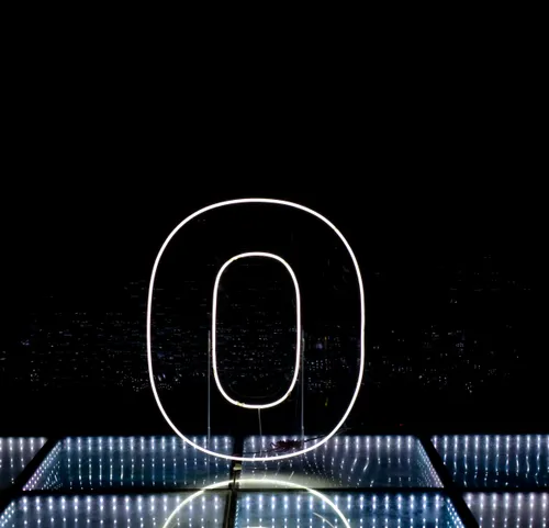 Neon Number - 0