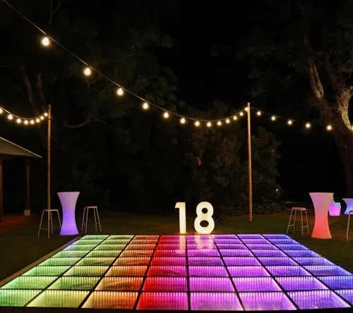 Festoon Poles Outdoors - DIY