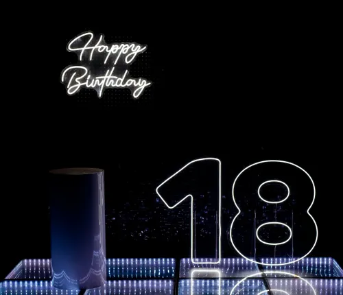 Neon Number - 18