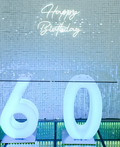 LED Number Cake Stand - 60