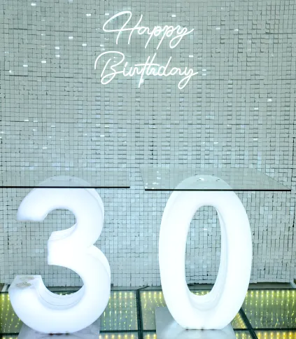 LED Number Cake Stand - 30