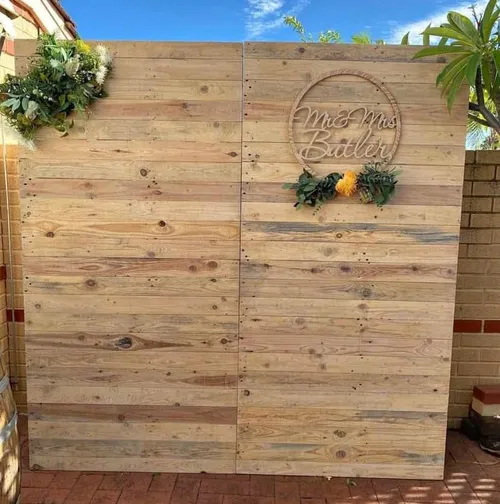 Wooden Backdrop - 2 panels