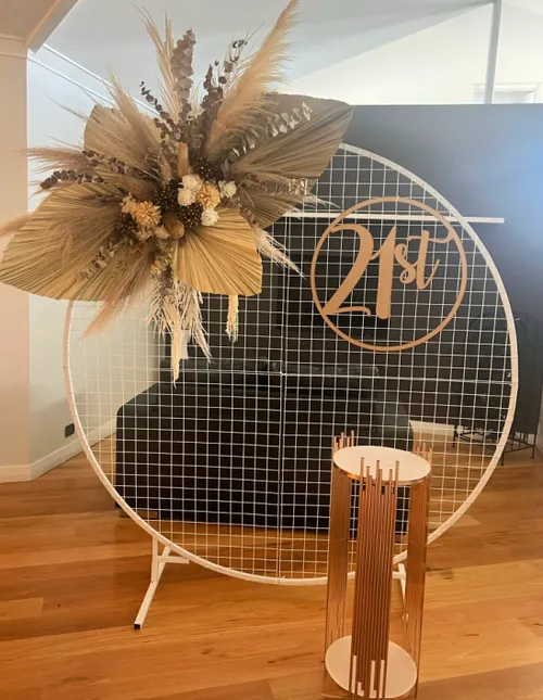 Backdrop Stand Arch Round Mesh