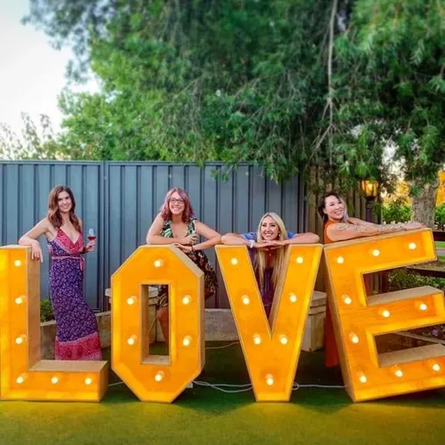 LOVE letters - Rustic Wood